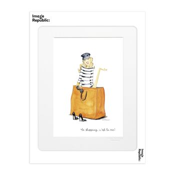 AFFICHE 30x40 cm ISABELLE FREGEVU SHOPPING 4