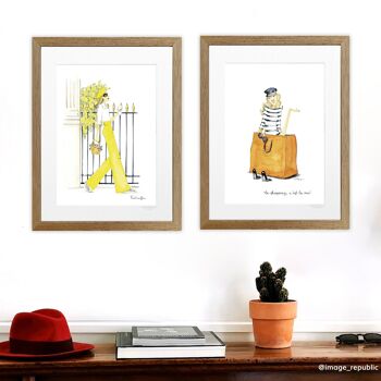 AFFICHE 30x40 cm ISABELLE FREGEVU SHOPPING 1