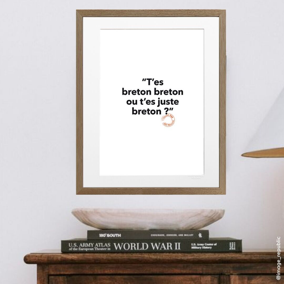 POSTER 30x40 cm LOIC PRIGENT 103 T'ES BRETON BRETON