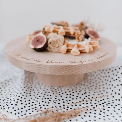 Cake stand #wooden #cake