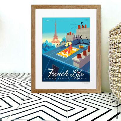 POSTER 30x40 cm MONSIEUR Z FRENCH LIFE