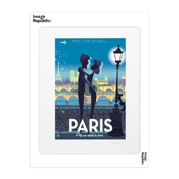 AFFICHE 30x40 cm MONSIEUR Z PARIS LOVE 3