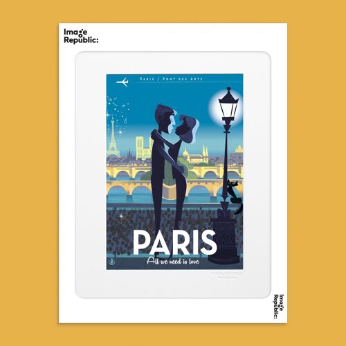 AFFICHE 30x40 cm MONSIEUR Z PARIS LOVE