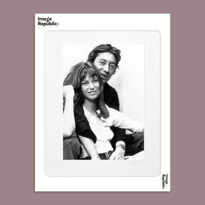 AFFICHE 30x40 cm LA GALERIE PHOTO BIRKIN ET GAINSBOURG