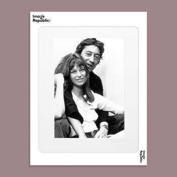 AFFICHE 30x40 cm LA GALERIE PHOTO BIRKIN ET GAINSBOURG 1