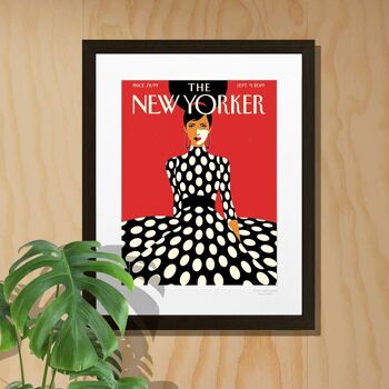 AFFICHE 30x40 cm THE NEWYORKER 191 FAVRE SWEEPING INTO FALL 146728 1