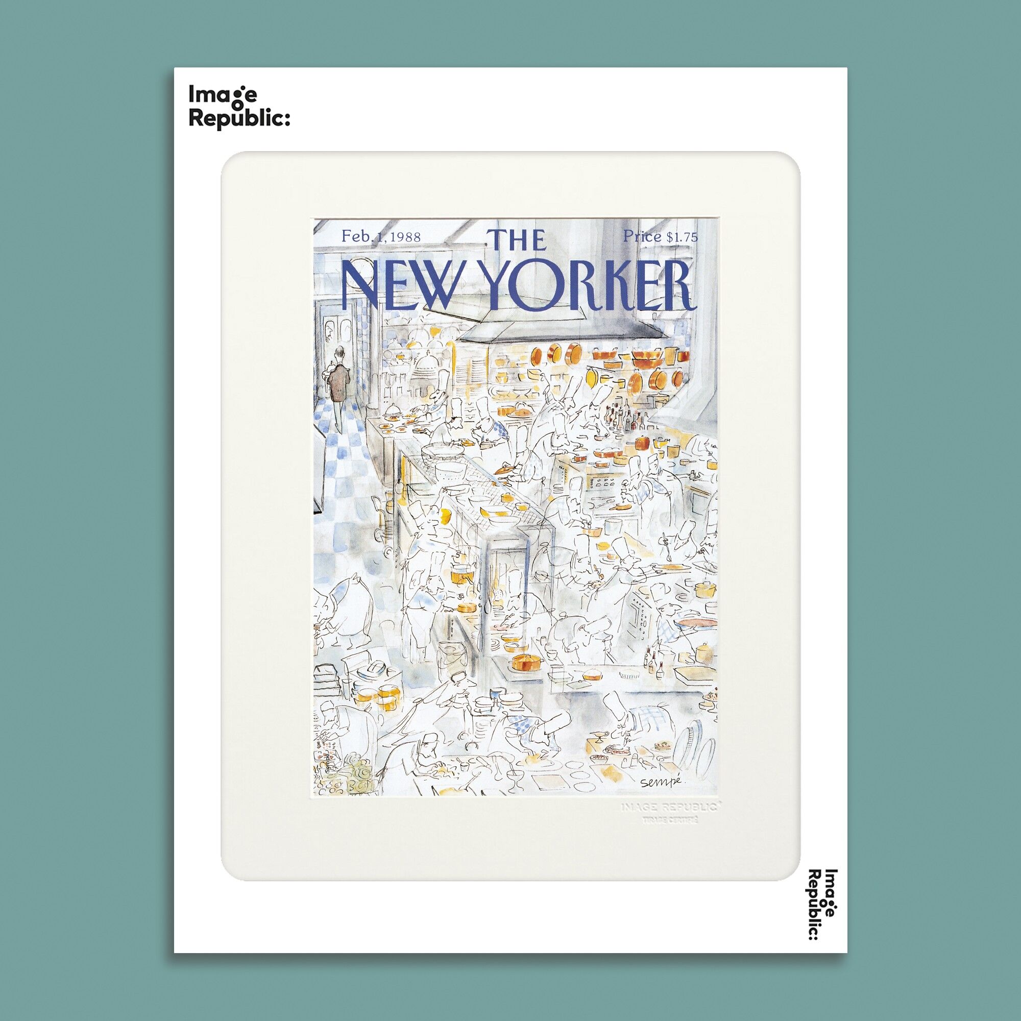 POSTER 30x40 cm THE NEWYORKER 42 SEMPE RESTAURANT 50622