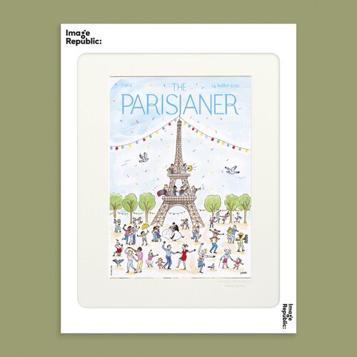 AFFICHE 30x40 cm THE.P N63 PARIS TOUR EIFFEL BAILLY