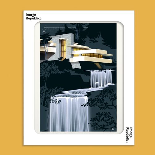 AFFICHE 40x50 cm MONSIEUR Z THE FALLING WATER