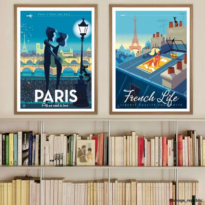 POSTER 40x50 cm MONSIEUR Z PARIS AMORE