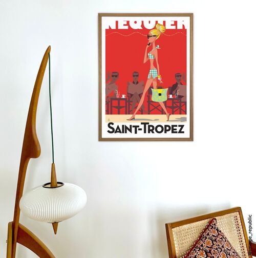 AFFICHE 40x50 cm MONSIEUR Z SAINT TROPEZ