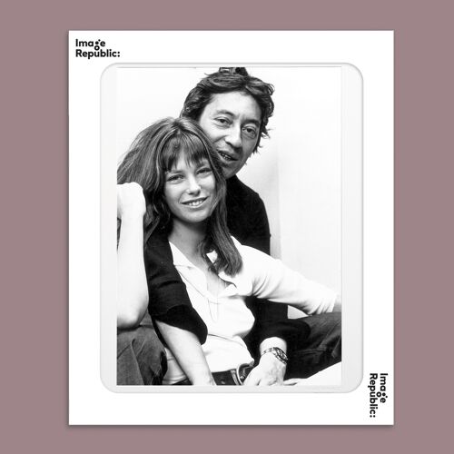 AFFICHE 40x50 cm LA GALERIE PHOTO BIRKIN ET GAINSBOURG