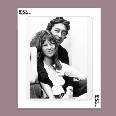 POSTER 40x50 cm THE BIRKIN AND GAINSBOURG PHOTO GALLERY