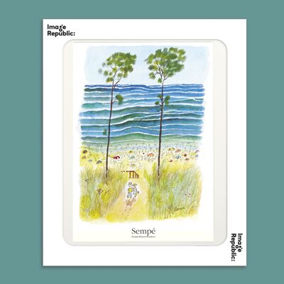 AFFICHE 40x50 cm SEMPE OCEAN COUPLE