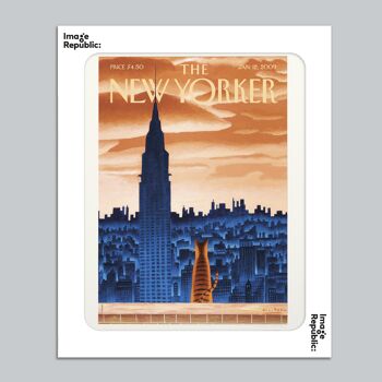 AFFICHE 40x50 cm THE NEWYORKER 105 ULRIKSEN WINDOWSILL CAT 1