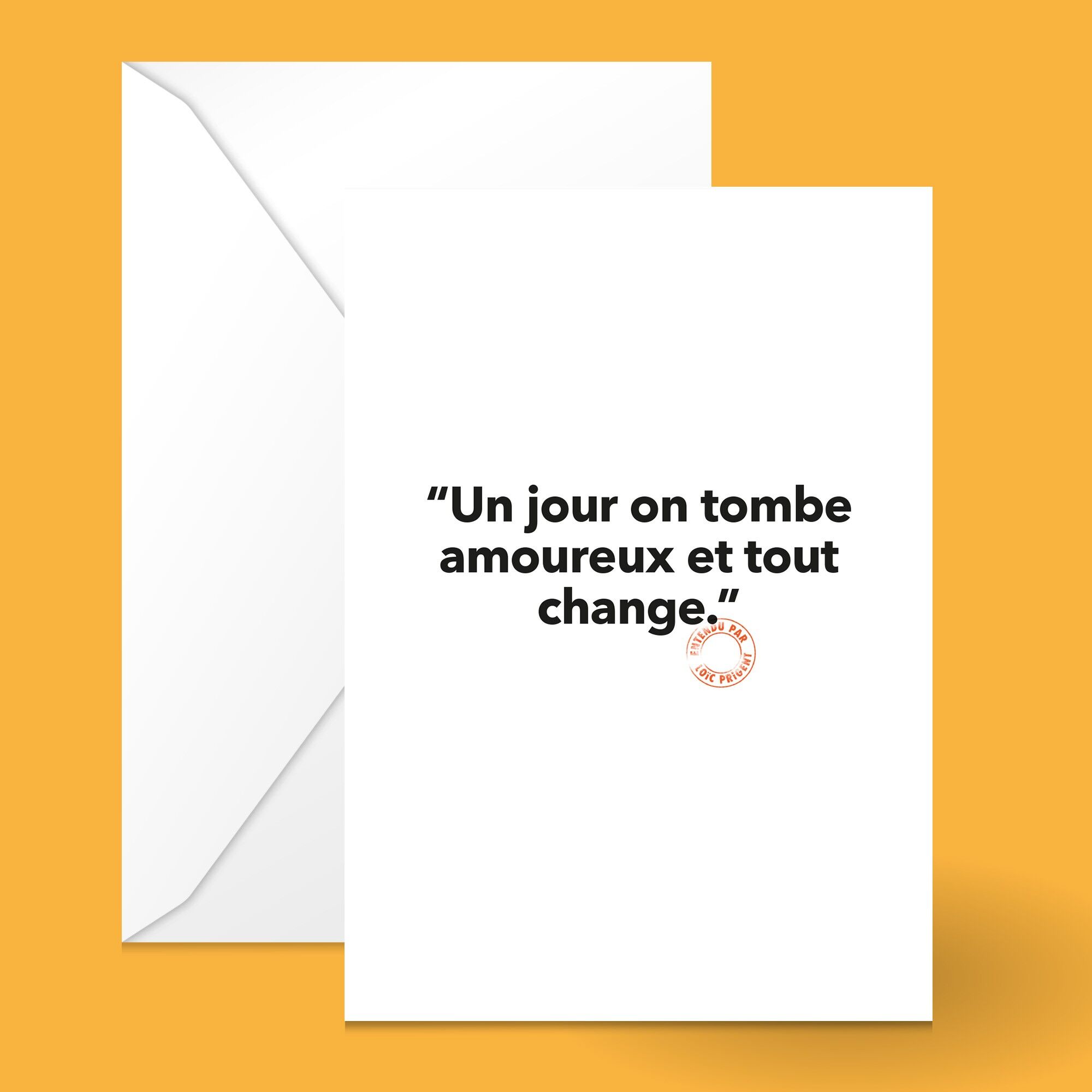 CARTOLINA LOIC PRIGENT 113 UN GIORNO CI INNAMORIAMO