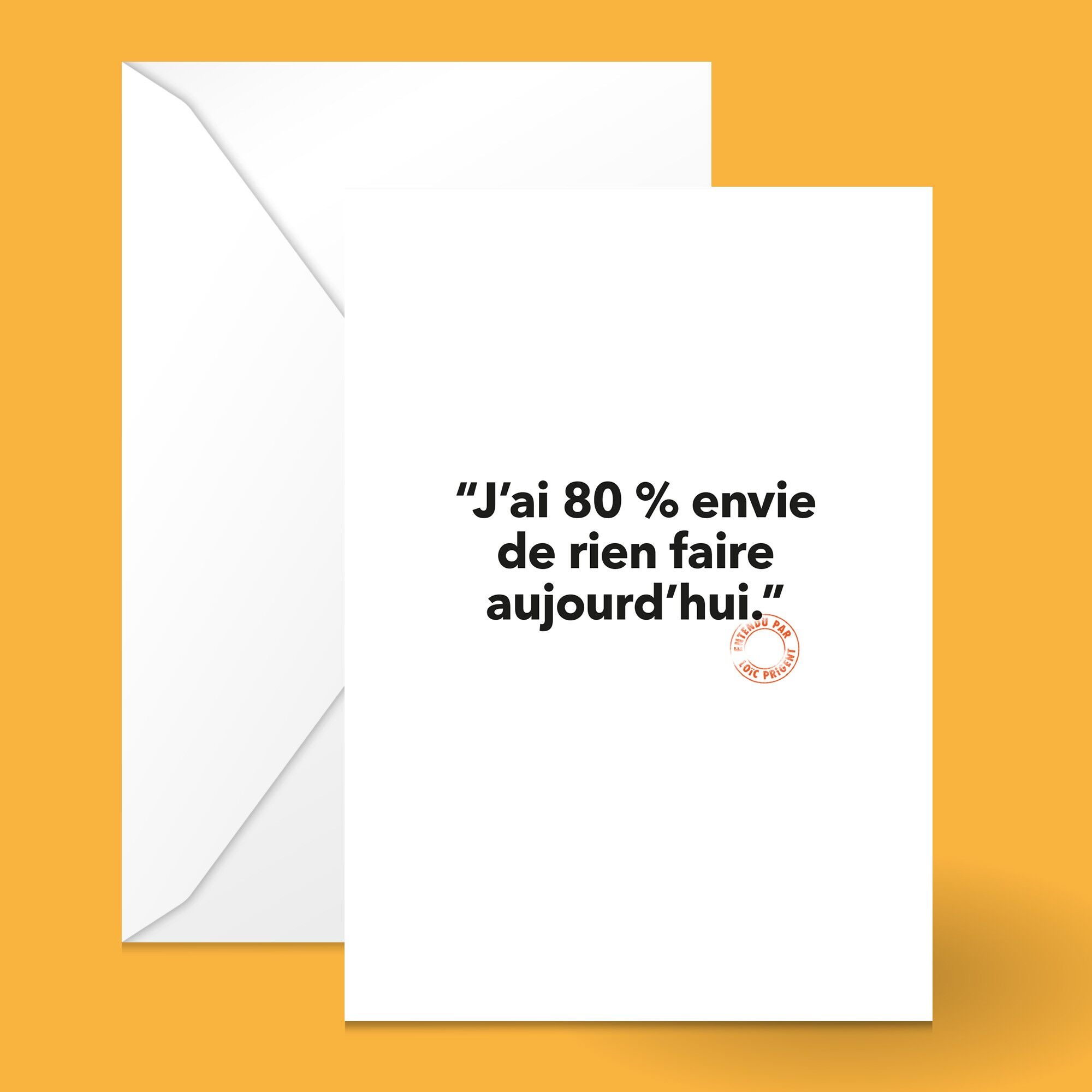 CARTOLINA LOIC PRIGENT 58 I 80% VOGLIO