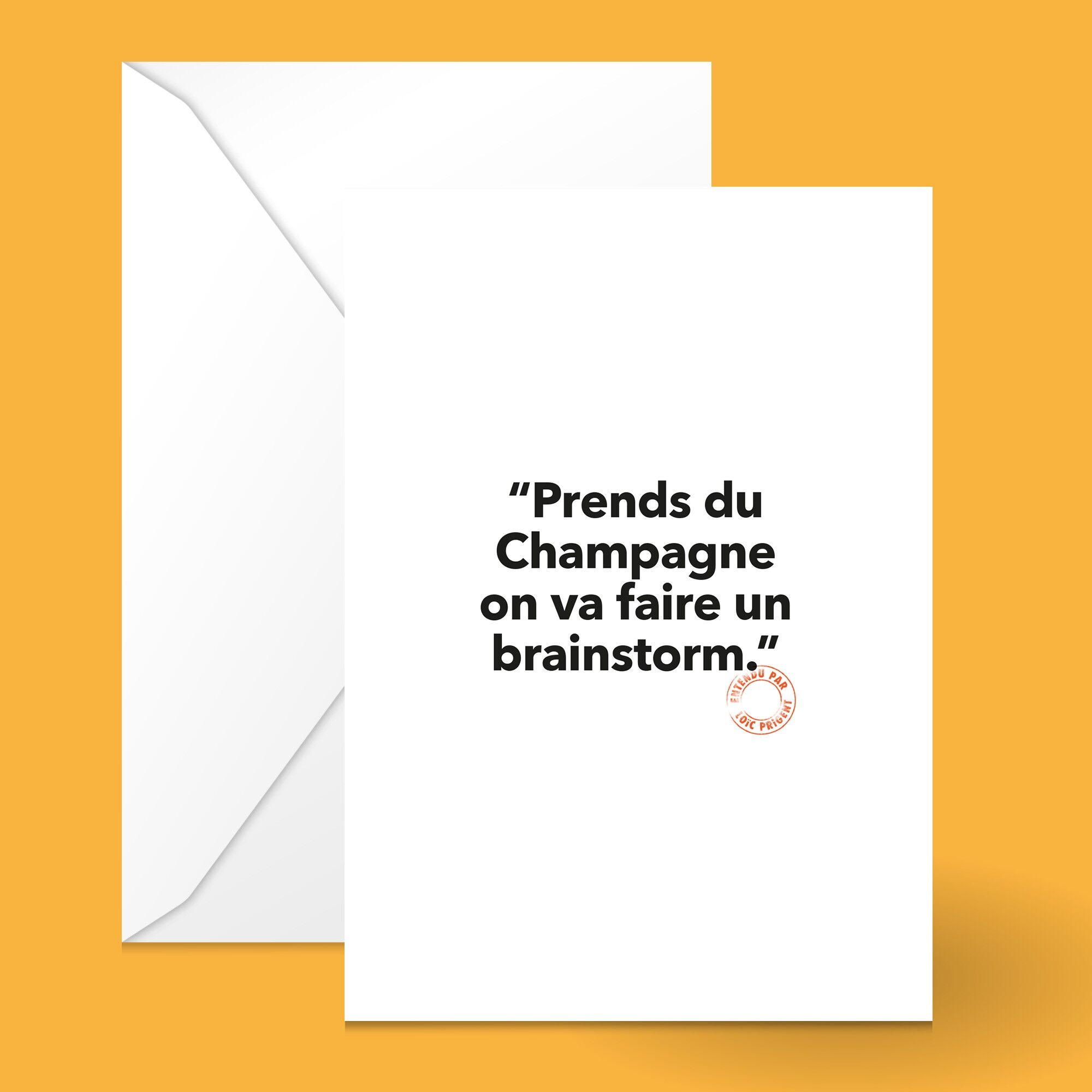 LOIC PRIGENT POSTKARTE 70 BRAINSTORM