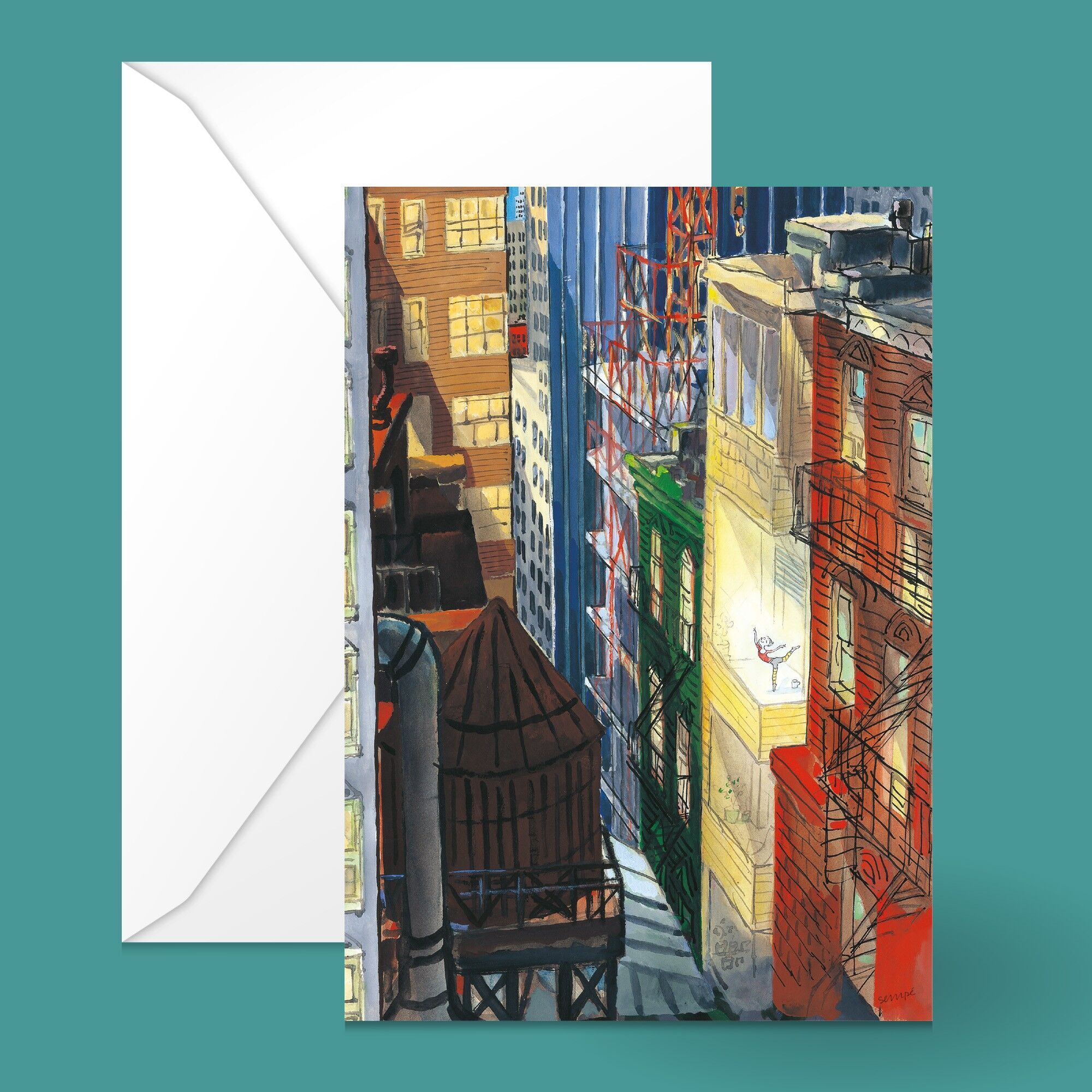 CARTOLINA BALLERINA DI SEMPE