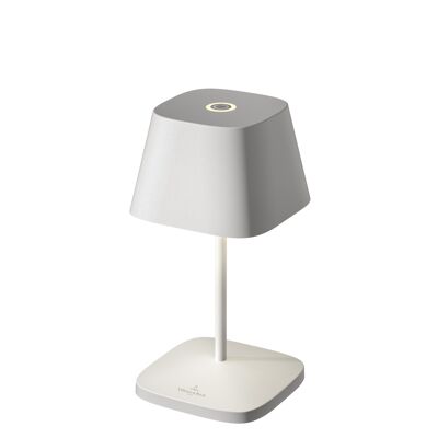 Villeroy & boch neapel 2.0 dimmbare akku led in-& outdoor tischleuchte weiss höhe 20 cm