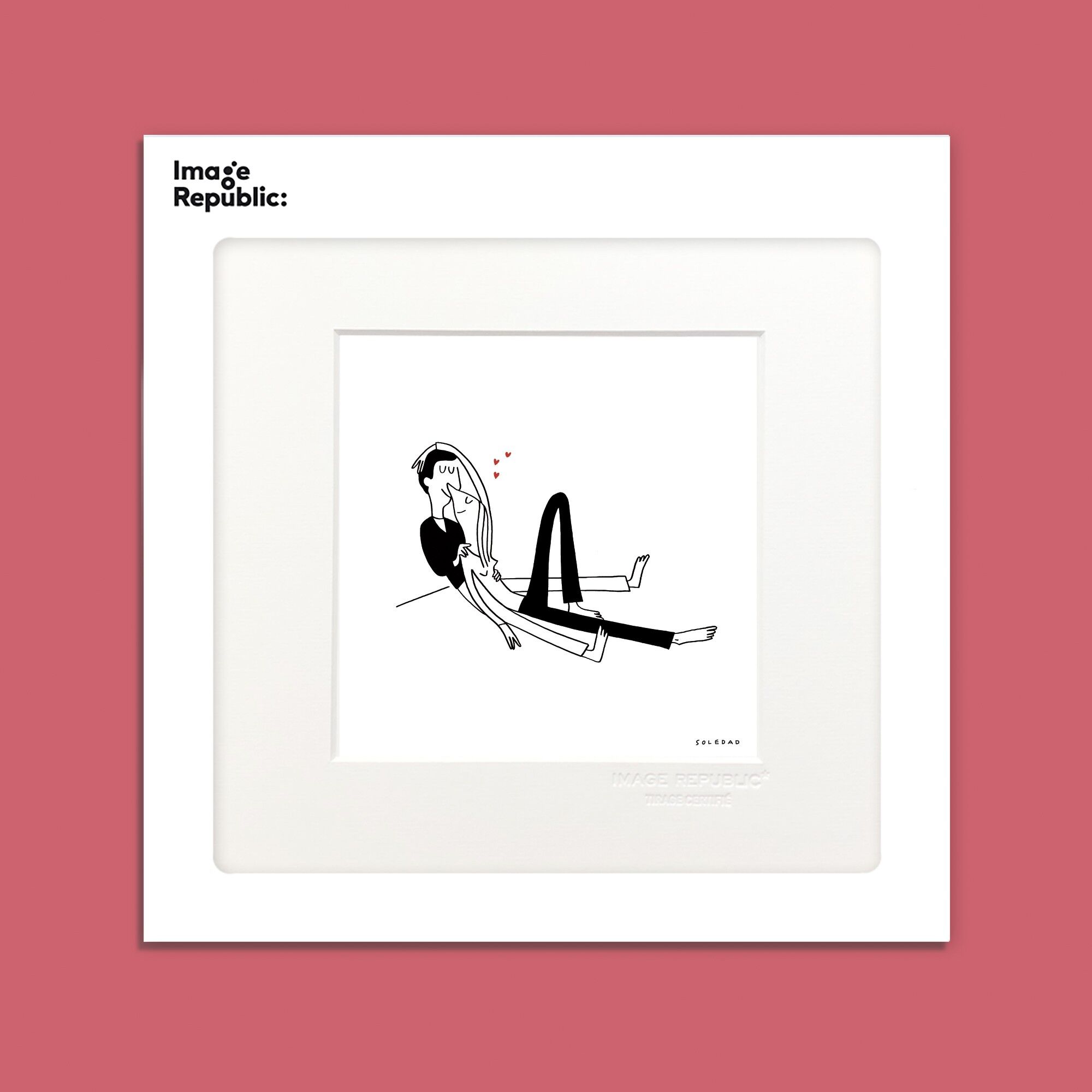 POSTER 22x22 cm COPPIA CUORE SOLEDAD