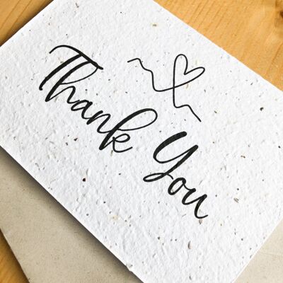 Plantable Seeded Card | Thank You - RECYCLED ENVELOPE