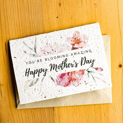 Seeded Mother's Day Card | Blooming Amazing