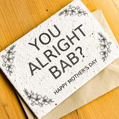 Seeded Mother's Day Card | Alright Bab?