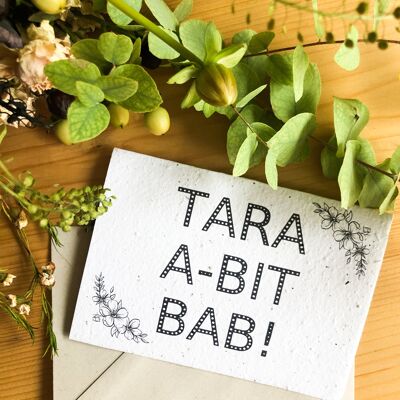 Plantable Seeded Card | Tara A Bit Bab