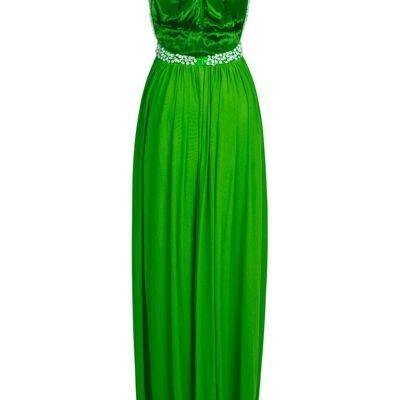 Paypa Green Maxi Grecian Gown Dress