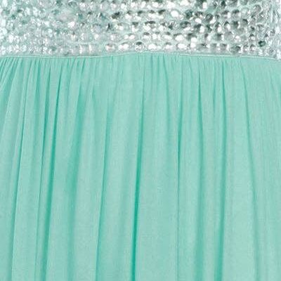 Papya Mint Jewel Open Back Maxi griechisches Kleid