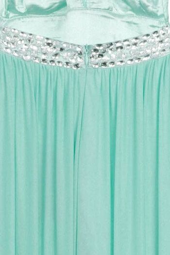 Papya Mint Jewel Robe longue grecque à dos ouvert 2