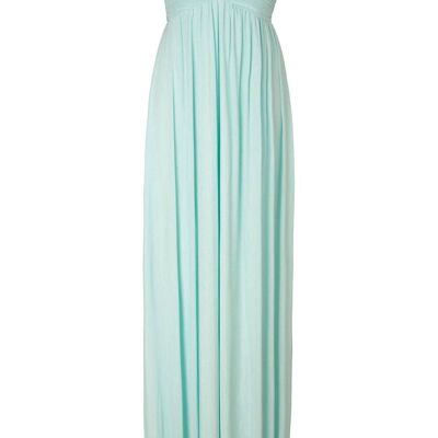 Robe longue bustier en cristal avec décolleté en cœur Mia Mint