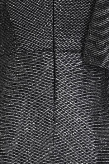 Robe Riviera noire scintillante asymétrique à ourlet plongeant 4
