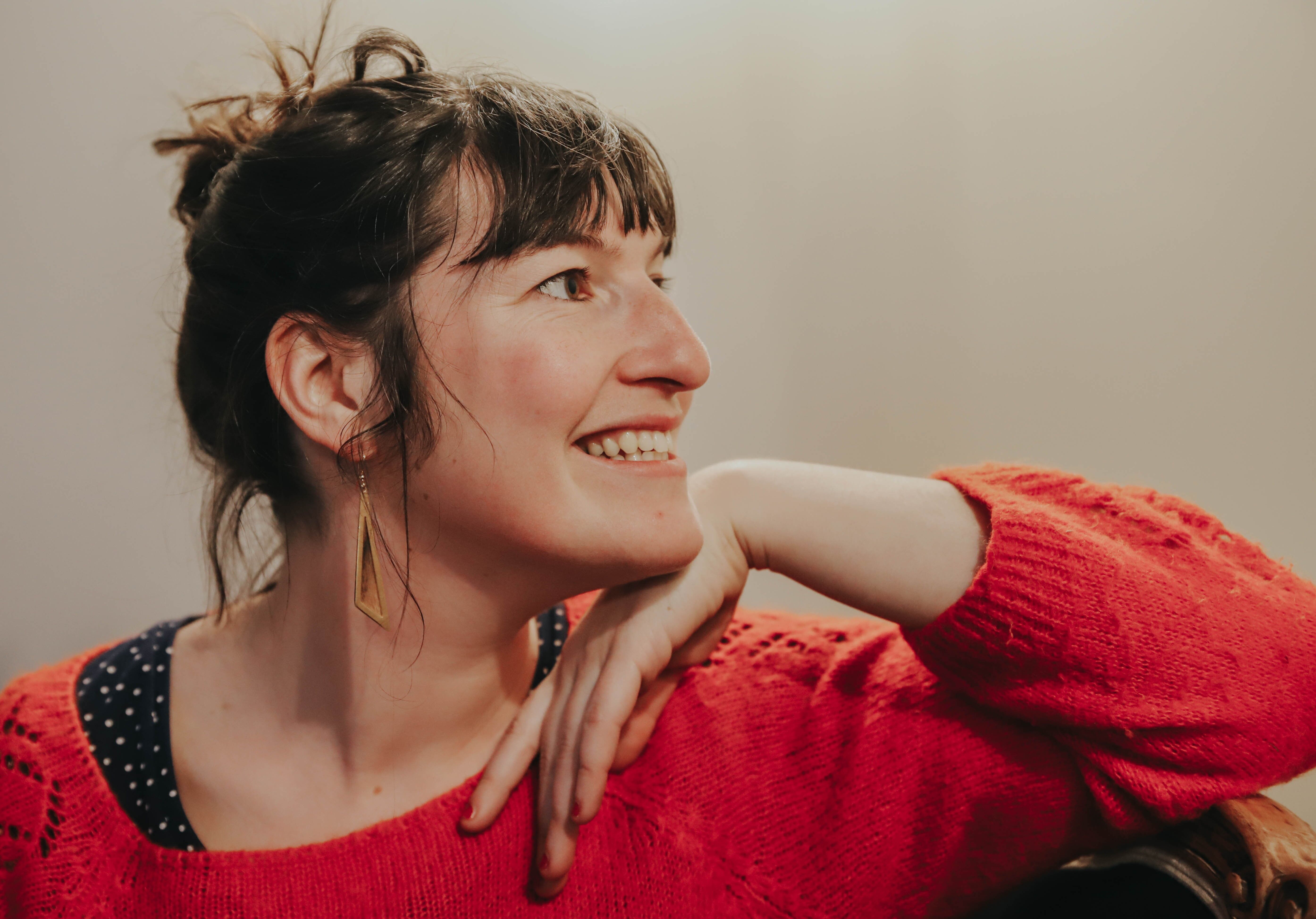 Orecchini a triangolo in palissandro Sierra