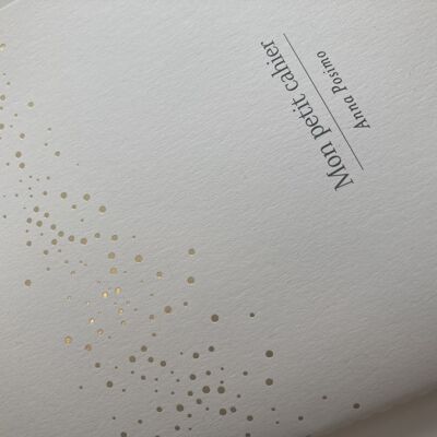 Sewn notebook - gilding collection - sequins