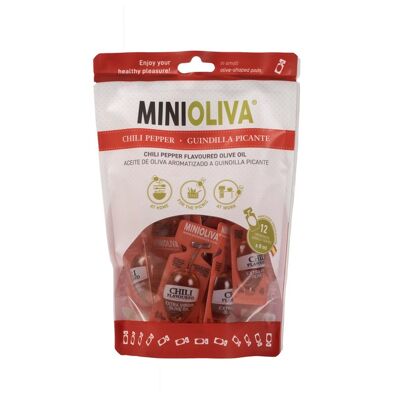 Aceite de oliva con sabor a chili (12 einzelne Portionen x 8 ml)