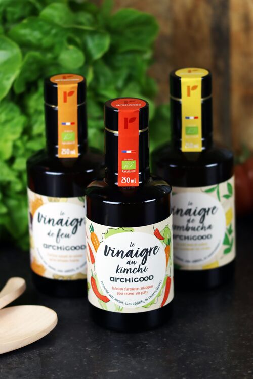 Trio de vinaigres bio