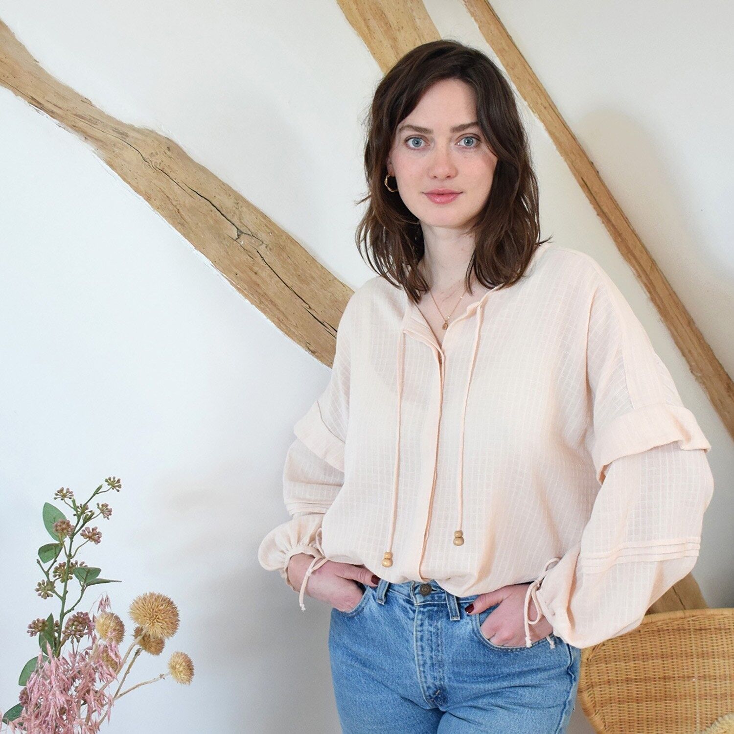 Cartamodello per camicetta bionda