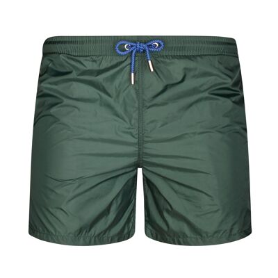 BLUE COAST YACHTING Costume da bagno stampato da uomo Quick Dry Plain ultraleggero verde bottiglia