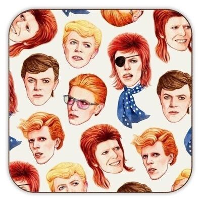 POSAVASOS, FABULOSO BOWIE DE HELEN GREEN - Corcho