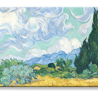 Van Gogh - Champ de blé avec des cyprès comme une carte RFID Myne