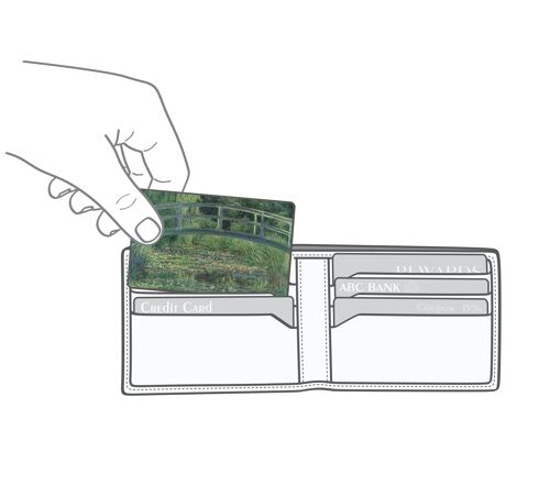 Monet - The Water Lily Pond as a RFID Myne Card