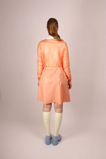 Robe portefeuille - manches longues - Sur mesure - rose layette 4