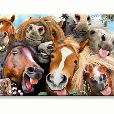 Selfie de cheval sur une carte RFID Myne