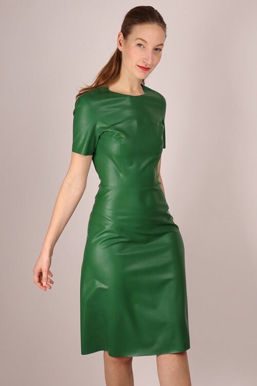 A-Line Midi Dress - forrest green
