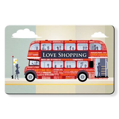 Vamos de compras en un autobús londinense de Dominique Vari como tarjeta RFID Myne