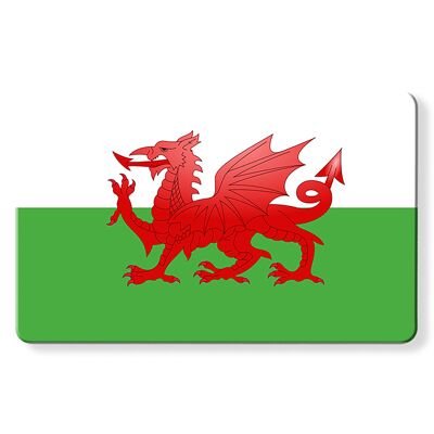 La bandera de Gales como tarjeta RFID Myne