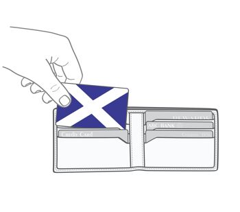 Le drapeau de l'Écosse sous forme de carte RFID Myne 2