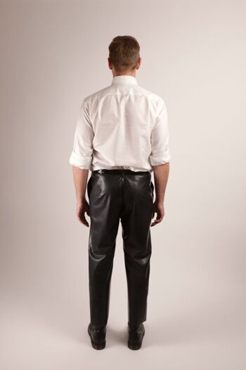 Flat Front Pants - style chino fuselé - XS - noir très foncé 2